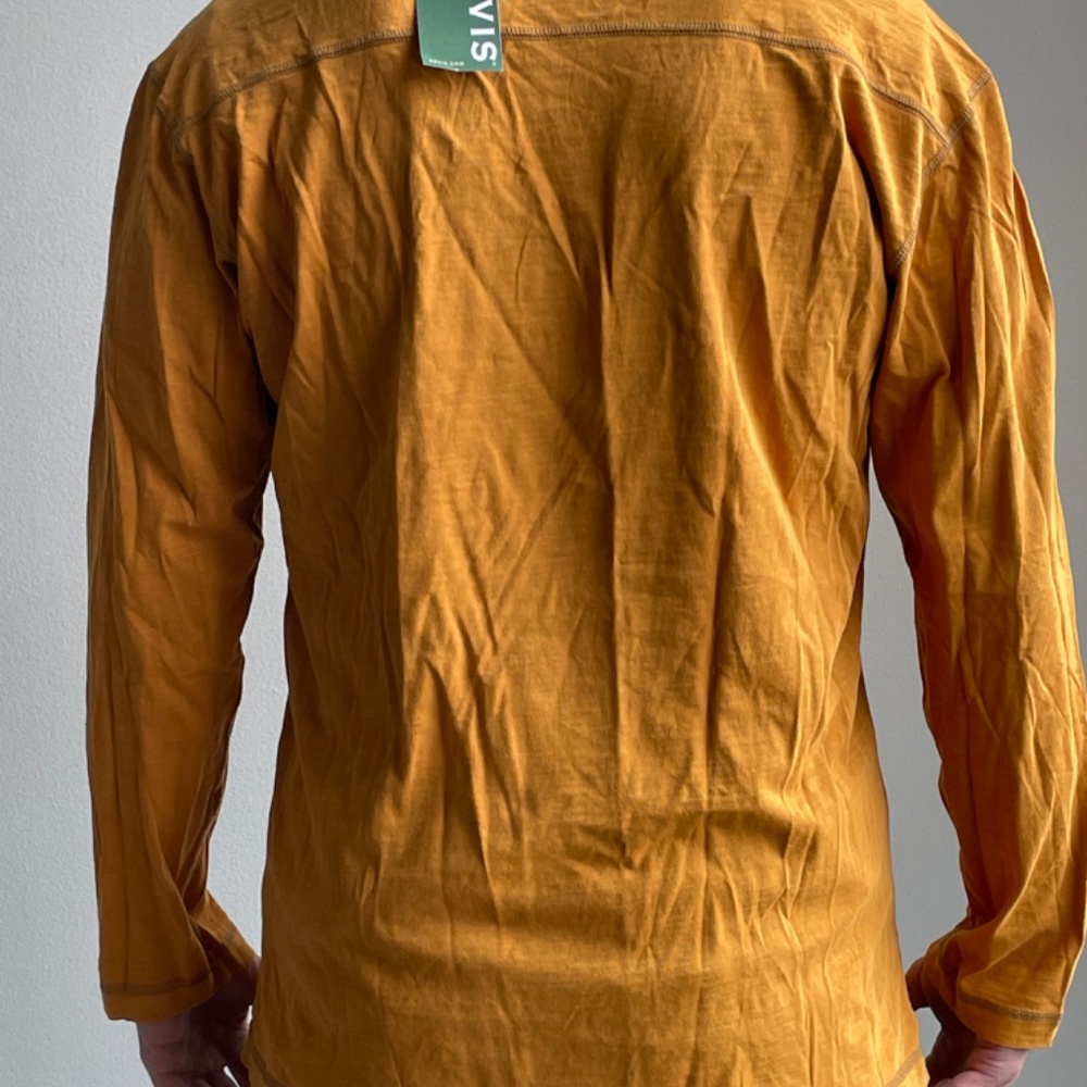 Men’s large High V-Neck Long-Sleeved T-Shirt - Picture 4 of 6